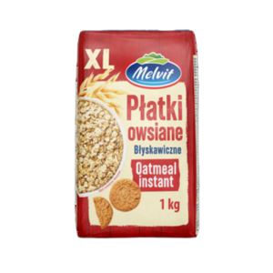 Melvit Płatki owsiane błyskawiczne 1kg XL X8
